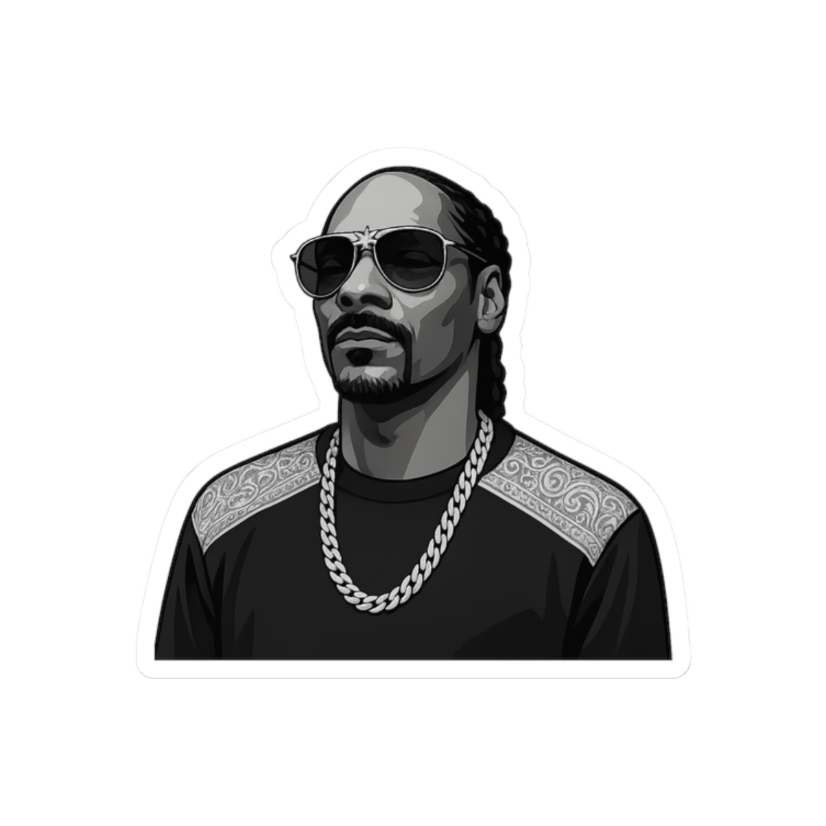 Snoop Dogg Sticker | Bold Rap Legend Vinyl Decal - alternate angle 3, merchandise
