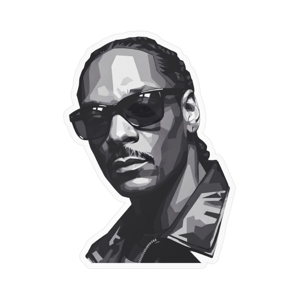 Snoop Dogg Rap Legend Sticker | Bold Vinyl Decal - alternate angle 3, merchandise