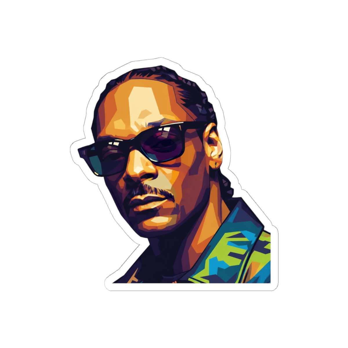 Snoop Dogg Pop Art Sticker | Bold Hip-Hop Vinyl Decal