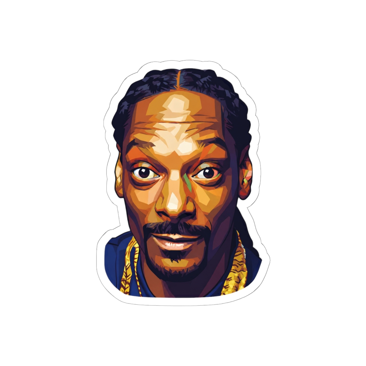 Snoop Dogg Pop Art Sticker | Bold Vinyl Decal for Laptops & Bottles
