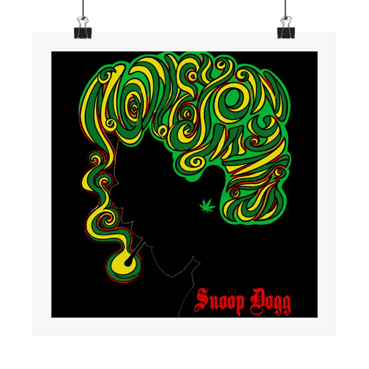 Snoop Dogg Concert Poster Seattle 2012 Justin Hampton A/P - alternate angle 4, merchandise