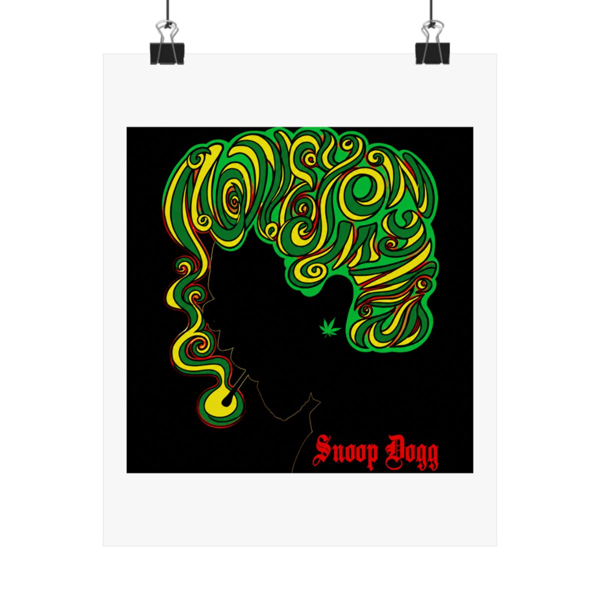 Snoop Dogg Concert Poster Seattle 2012 Justin Hampton A/P - alternate angle 3, merchandise