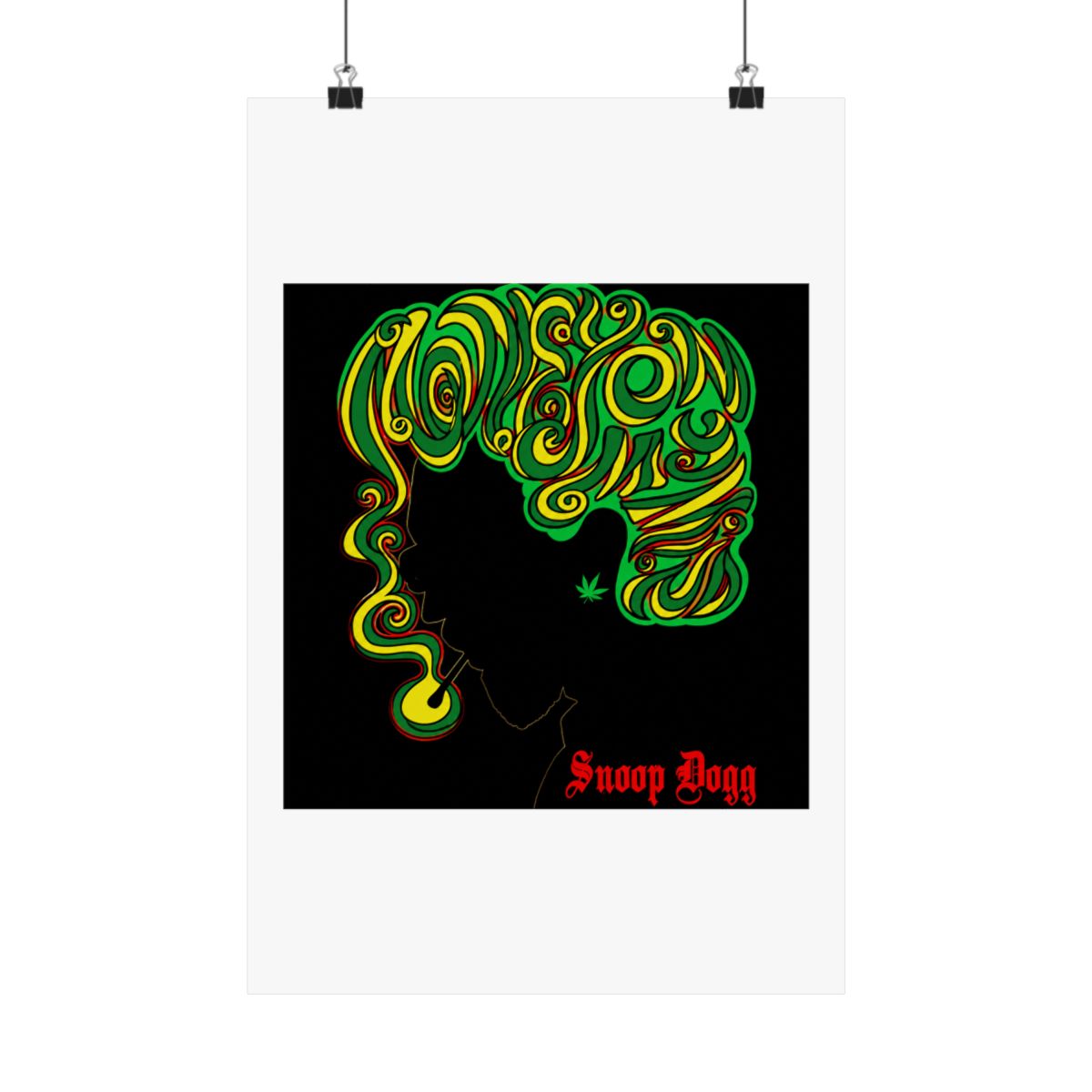 Snoop Dogg Concert Poster Seattle 2012 Justin Hampton A/P - alternate angle 5, merchandise