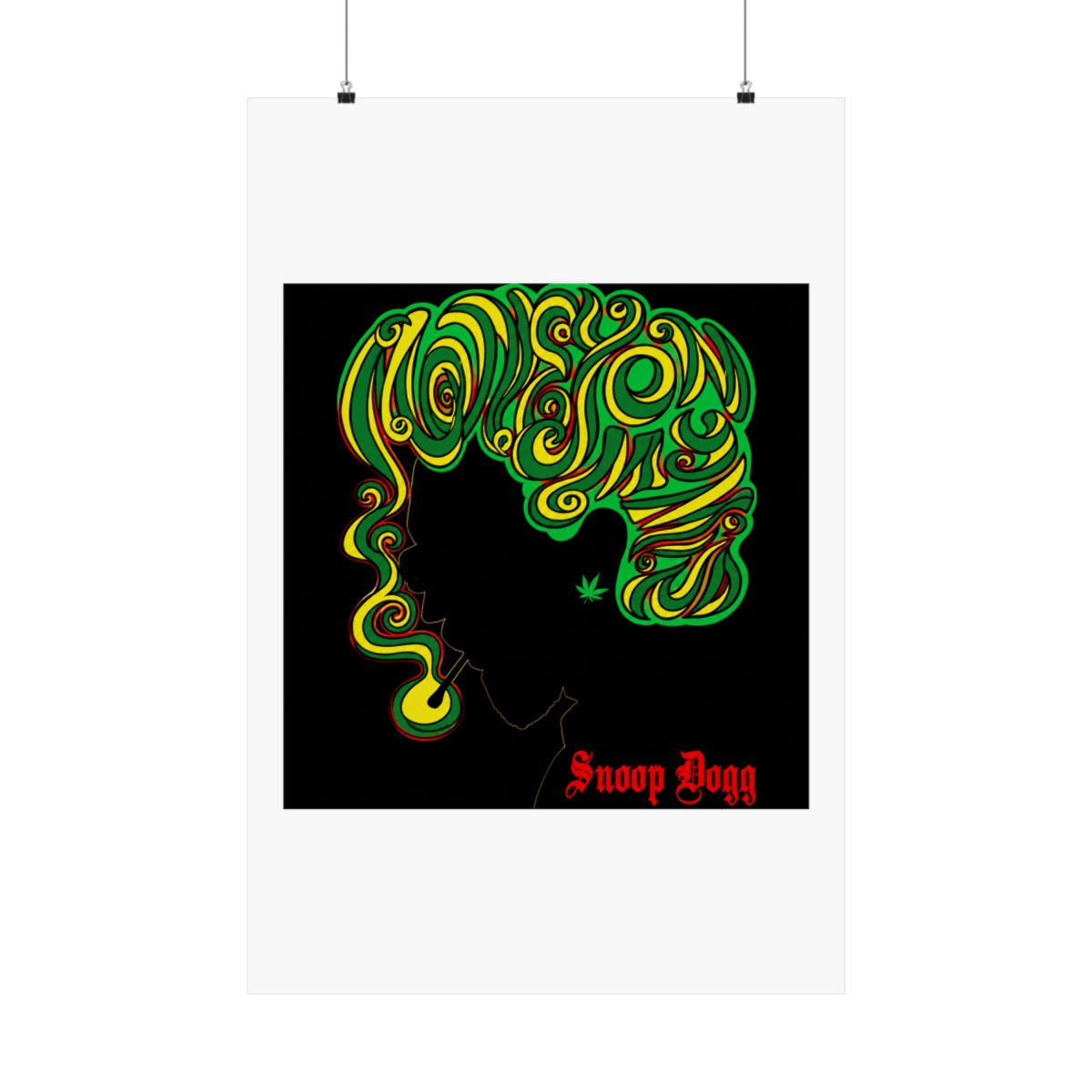 Snoop Dogg Concert Poster Seattle 2012 Justin Hampton A/P - alternate angle 1, merchandise