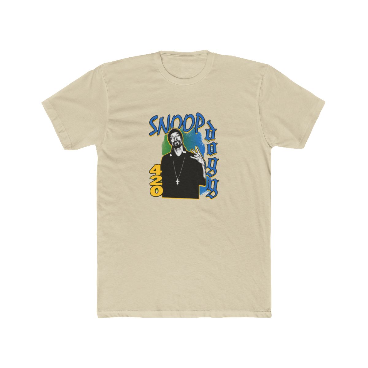 Tan Garment-Dyed Graphic T Shirt Front Back Prints - Official T-Shirts merchandise