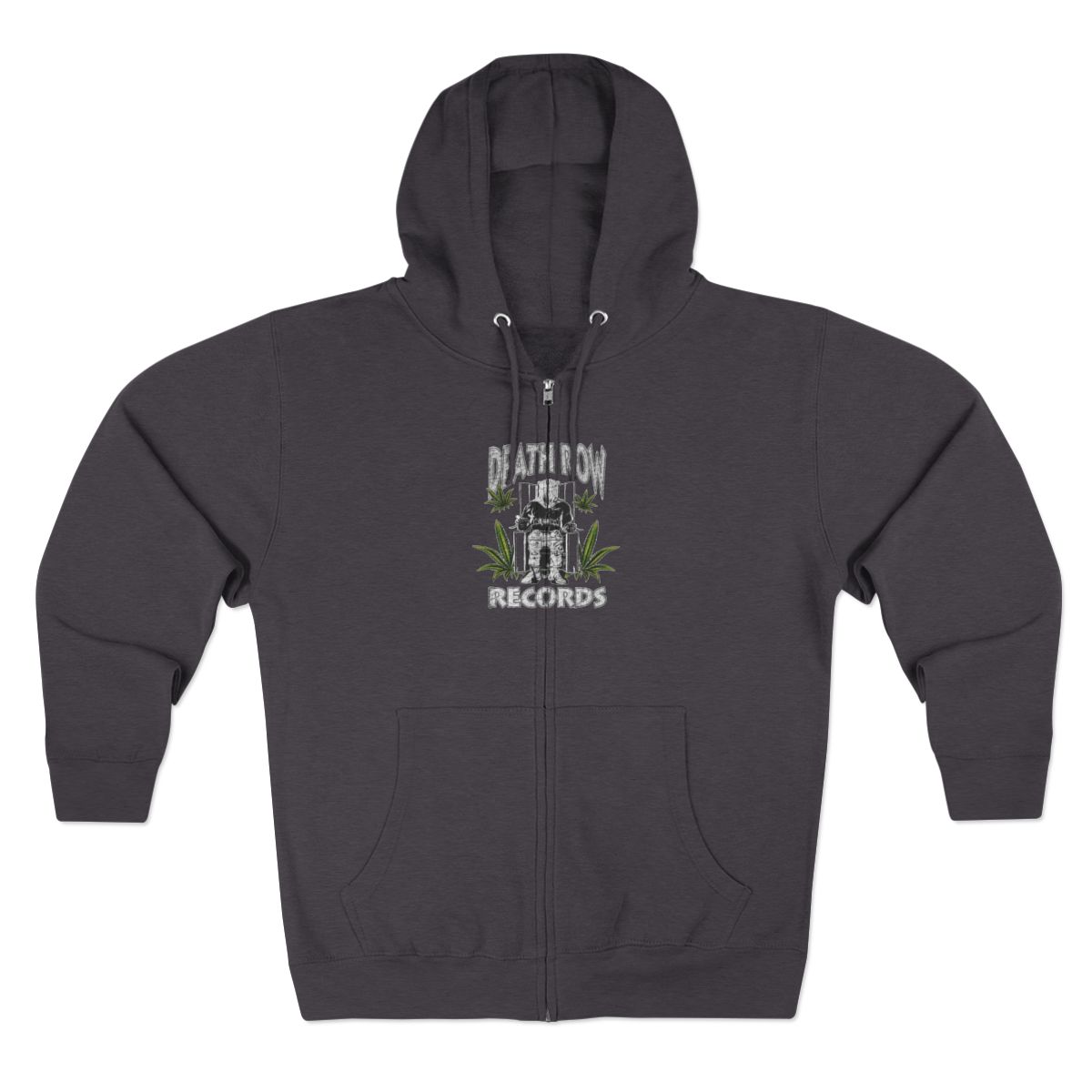 Death Row 420 Zip Hoodie - alternate angle 2, merchandise