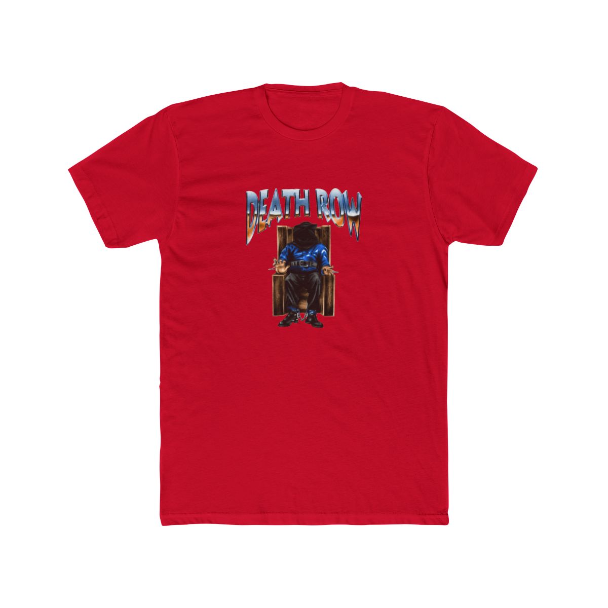 Death Row Logo Airbrush Tee - alternate angle 2, merchandise