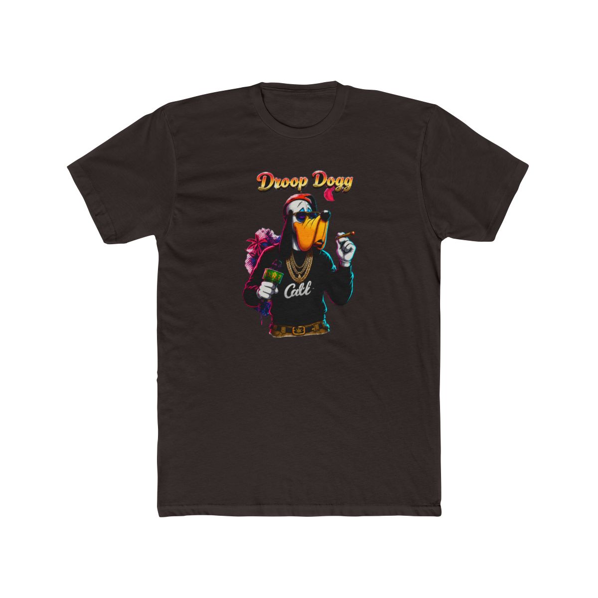 Droop Dogg Character Graphic T Shirt Tee | Streetwear, Vaporwave Art / Snoop Dog - alternate angle 3, merchandise