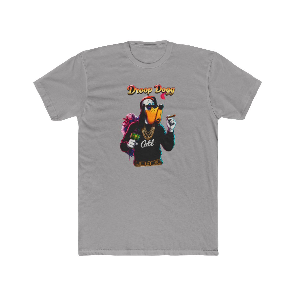 Droop Dogg Character Graphic T Shirt Tee | Streetwear, Vaporwave Art / Snoop Dog - alternate angle 4, merchandise