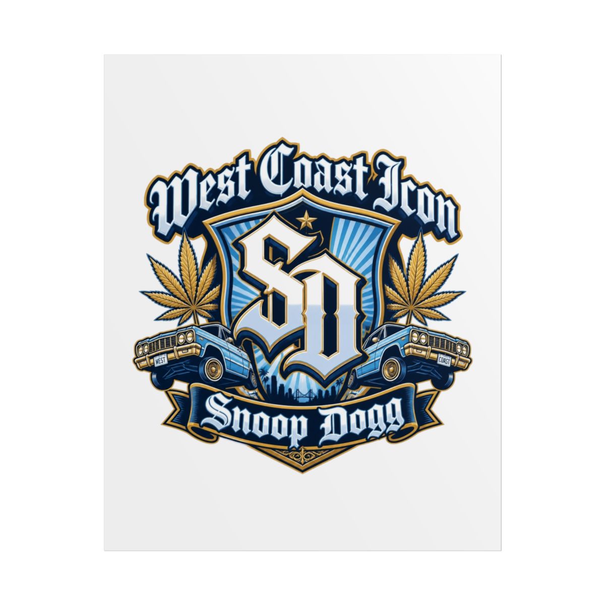 Snoop Dogg "West Coast Icon" Poster - Official Posters & Wall Art merchandise