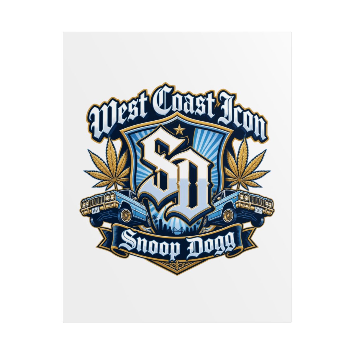 Snoop Dogg "West Coast Icon" Poster - alternate angle 1, merchandise